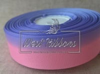 Репс Градиент 2.5 см, розово-фиолетовый